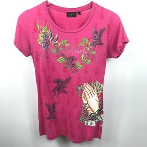 Christian Audigier Faith Tee sz L